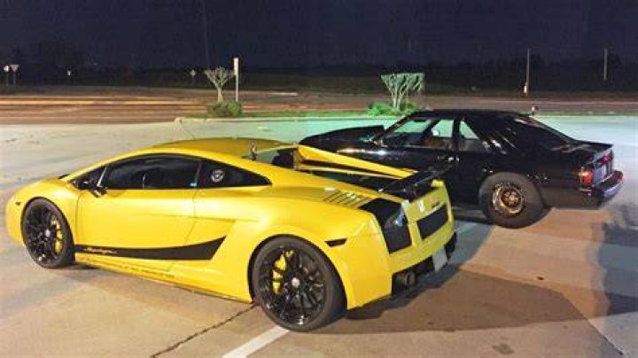 BLACK JESUS Turbo Mustang vs 1500hp Twin Turbo Lambo YouTube