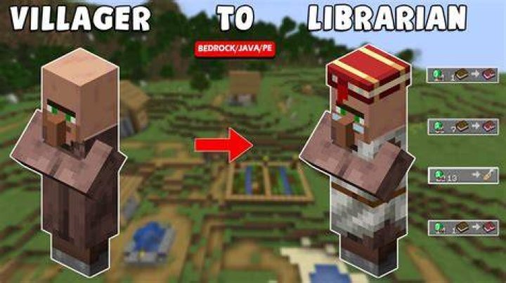 Finding a villager to make a librarian